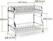 2 Tier Stainless Steel Storage Racks On Wheels Free Move For Home Kitchen